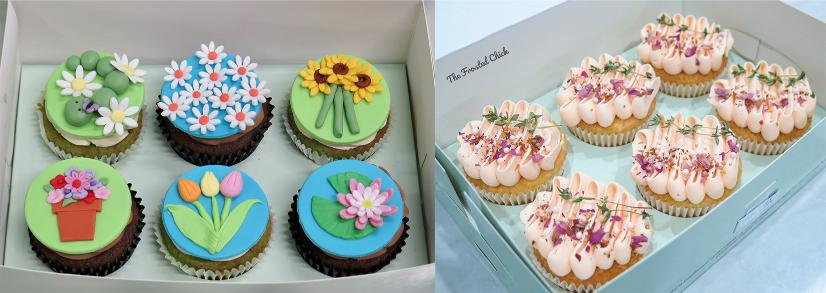 floral cupcakes